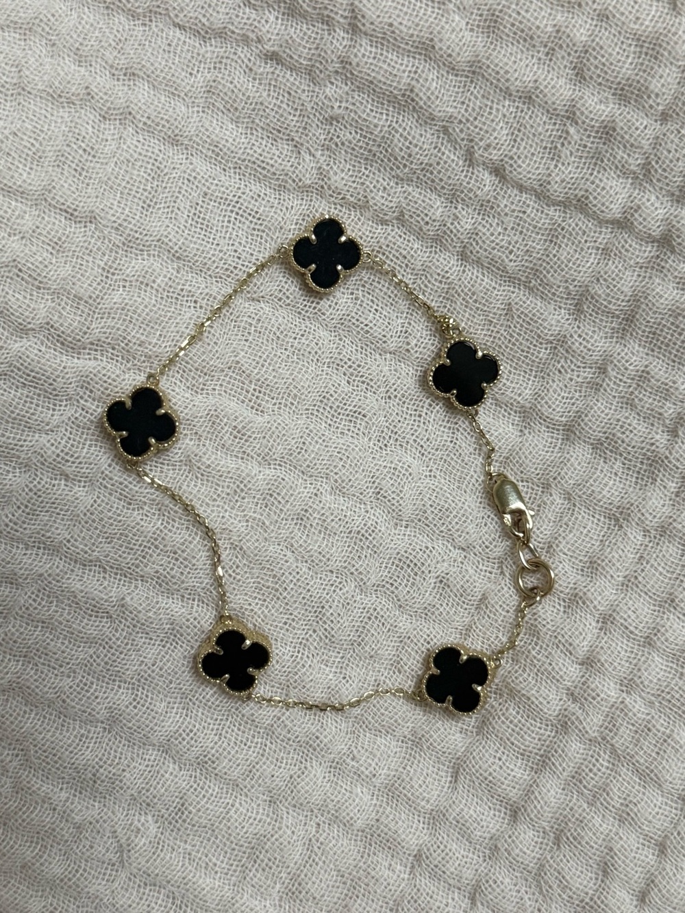 14k Four Leaf Clover Bracelet